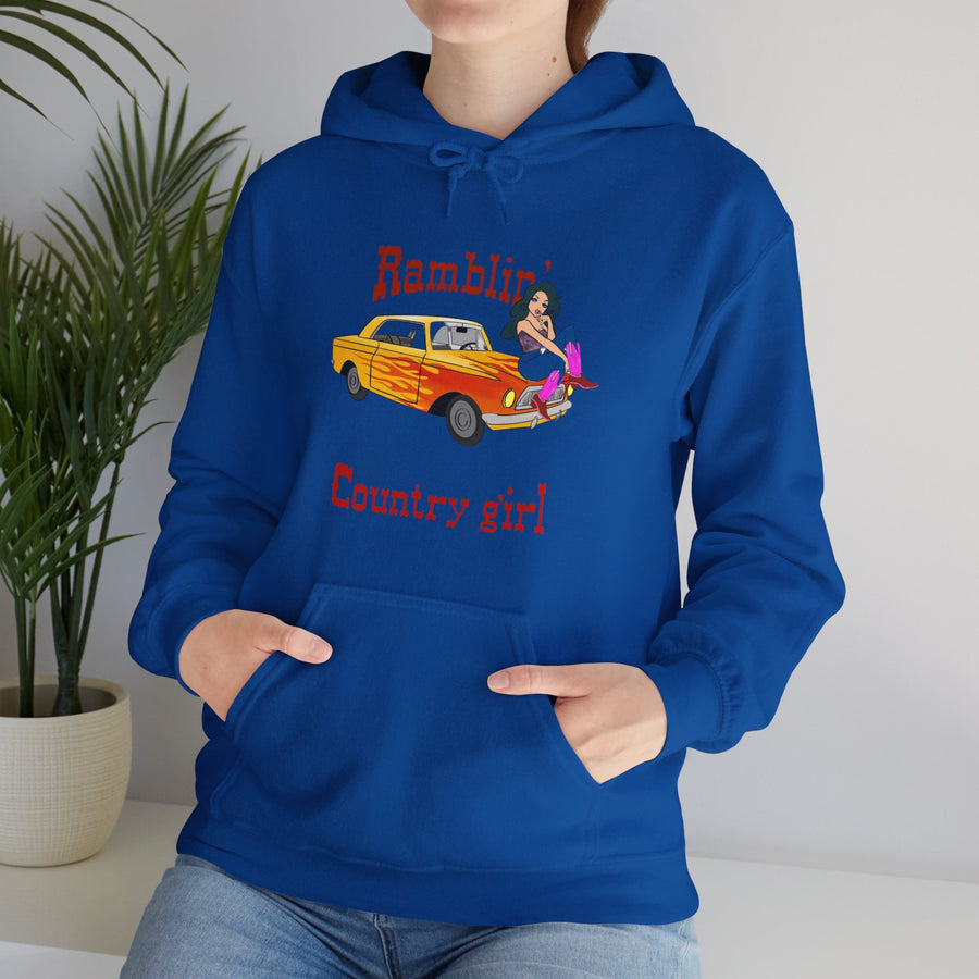 Ramblin Country Girl Unisex Heavy Blend™ Hooded Sweatshirt