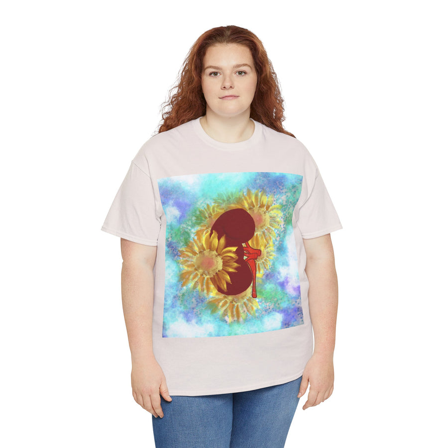 Floral Kidney Unisex Heavy Cotton Tee