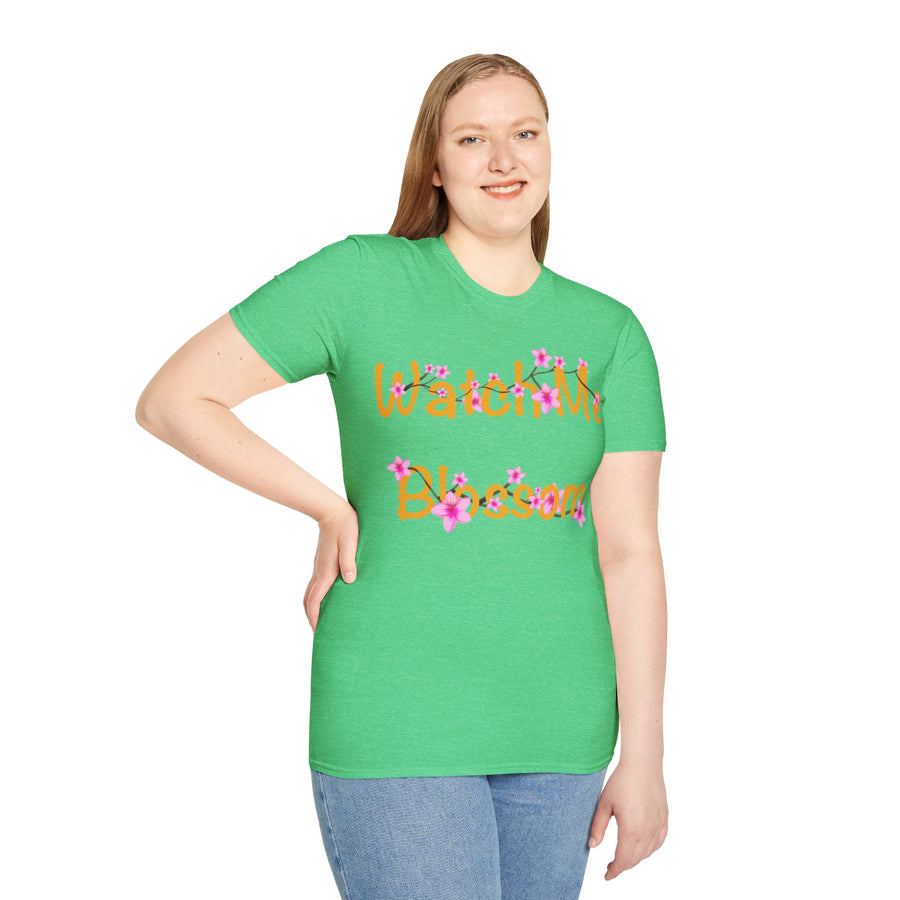 Watch Me Blossom Unisex Softstyle T-Shirt