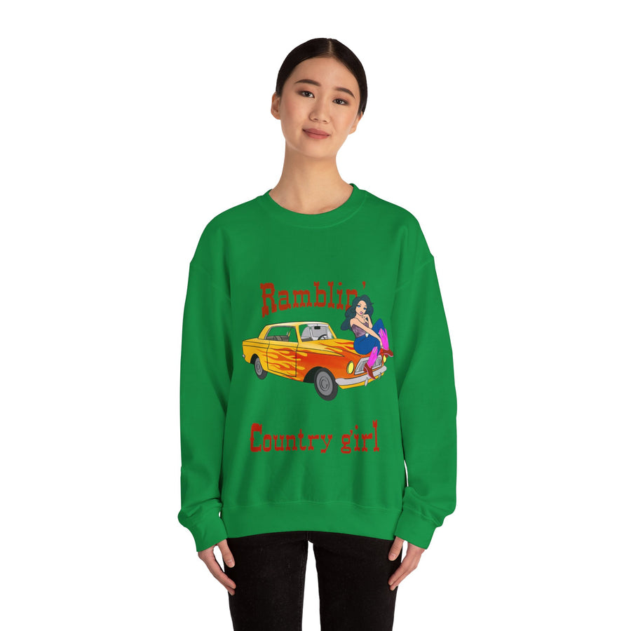 Ramblin Country Girl Unisex Heavy Blend™ Crewneck Sweatshirt