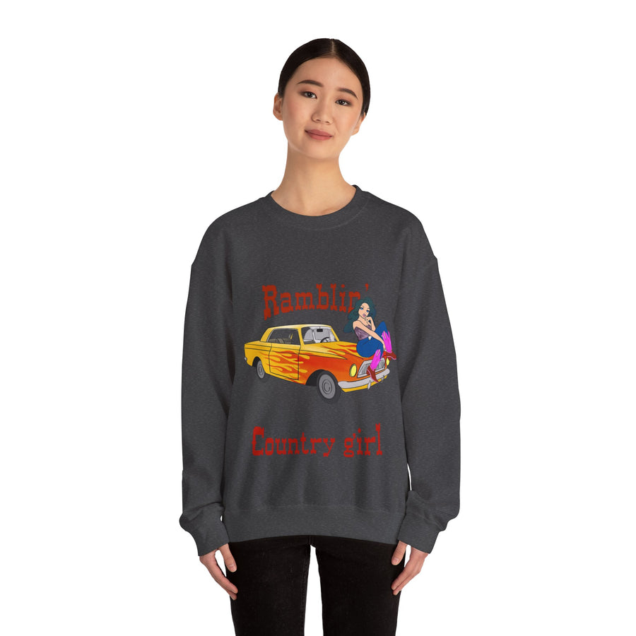Ramblin Country Girl Unisex Heavy Blend™ Crewneck Sweatshirt