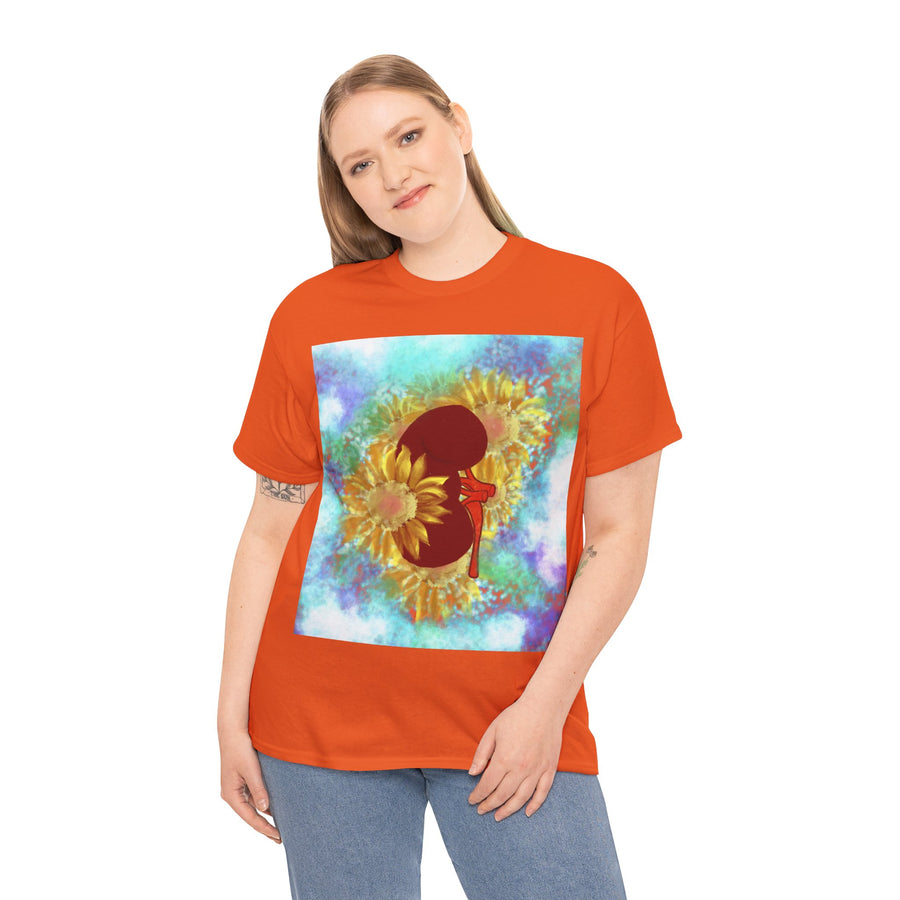 Floral Kidney Unisex Heavy Cotton Tee