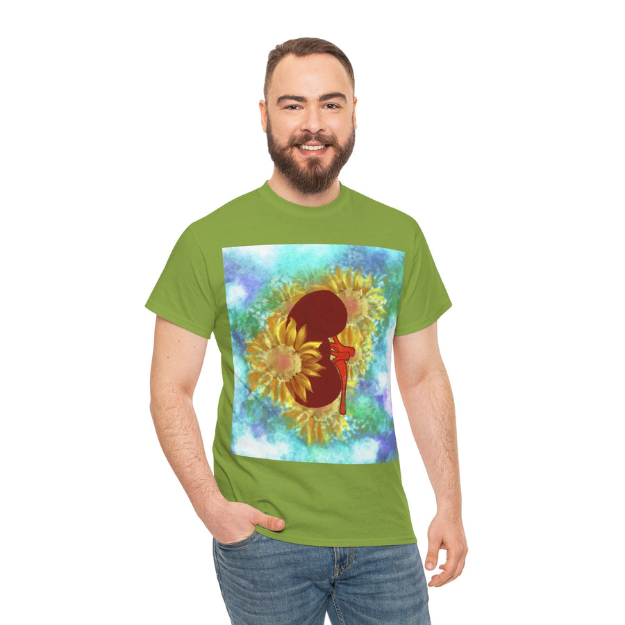 Floral Kidney Unisex Heavy Cotton Tee