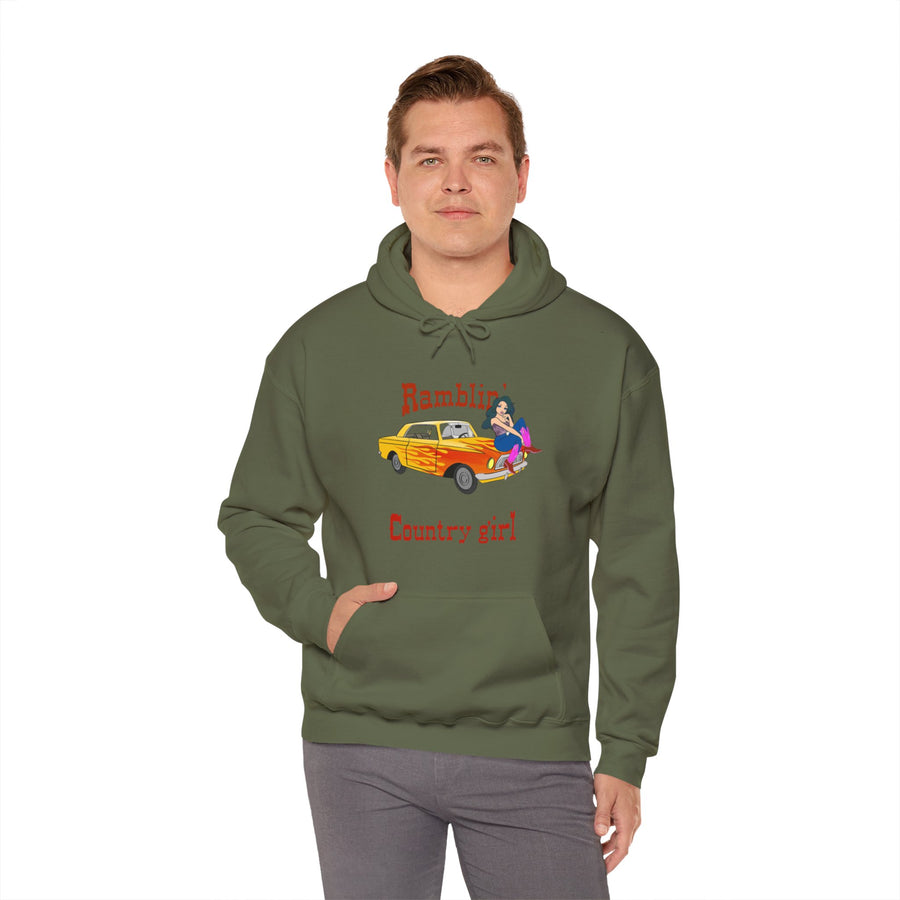 Ramblin Country Girl Unisex Heavy Blend™ Hooded Sweatshirt