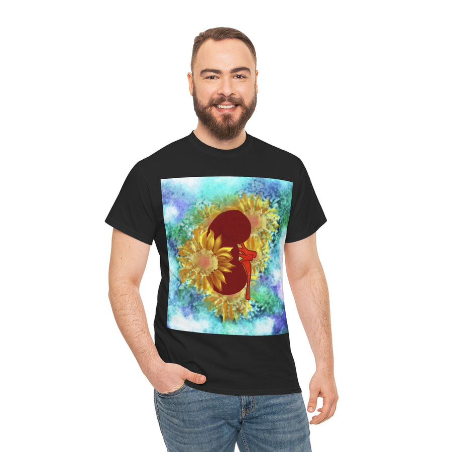 Floral Kidney Unisex Heavy Cotton Tee