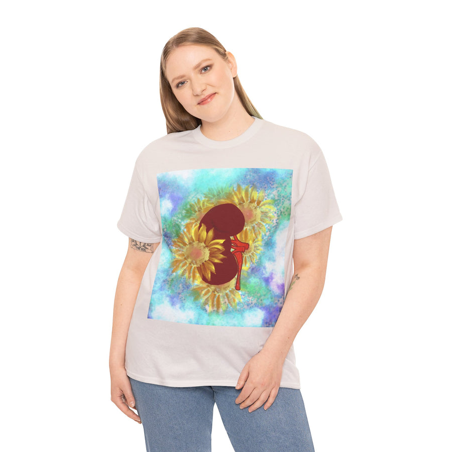 Floral Kidney Unisex Heavy Cotton Tee
