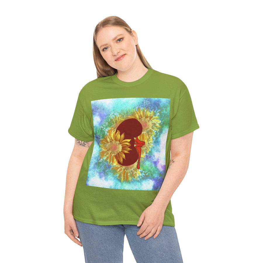 Floral Kidney Unisex Heavy Cotton Tee