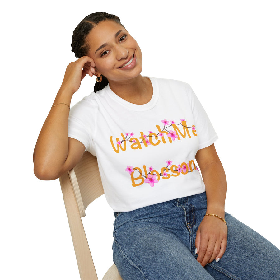 Watch Me Blossom Unisex Softstyle T-Shirt