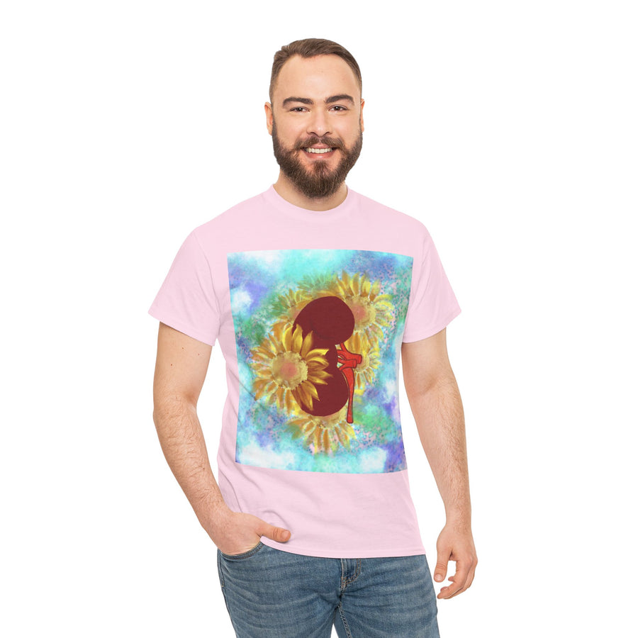 Floral Kidney Unisex Heavy Cotton Tee