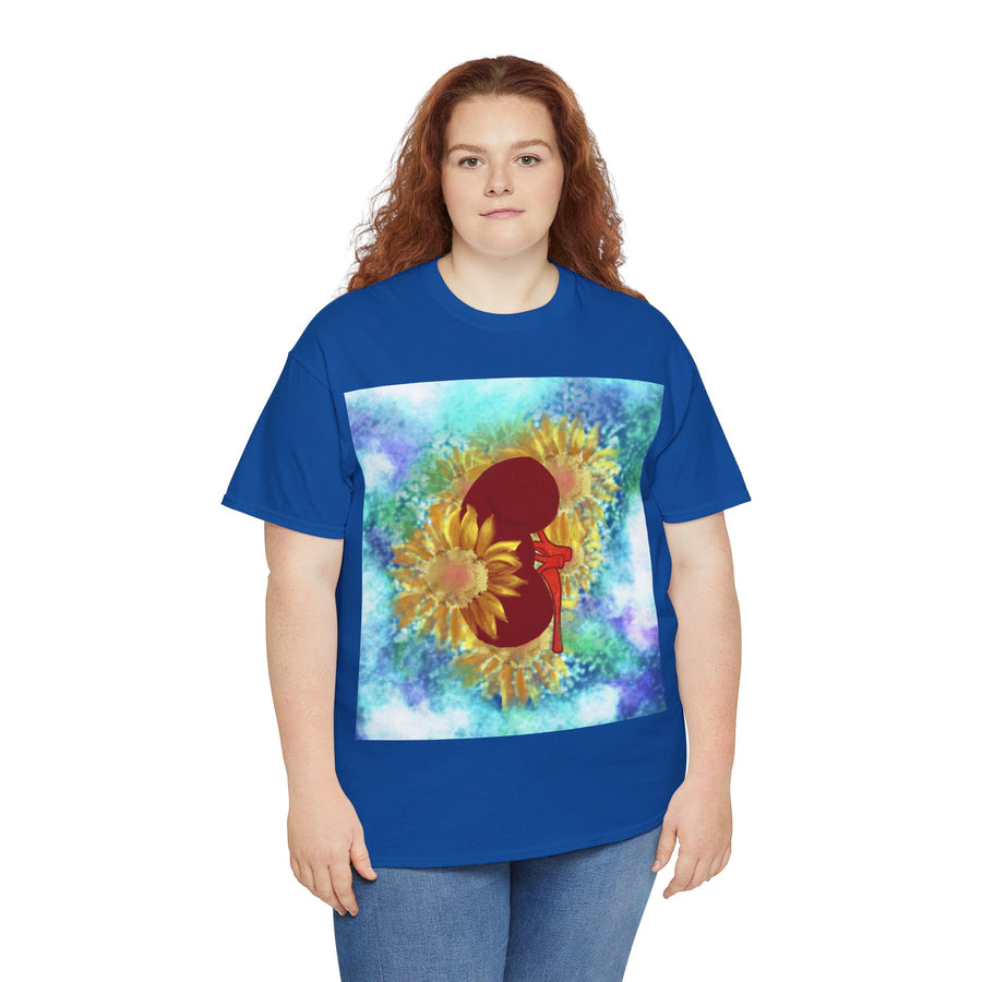 Floral Kidney Unisex Heavy Cotton Tee
