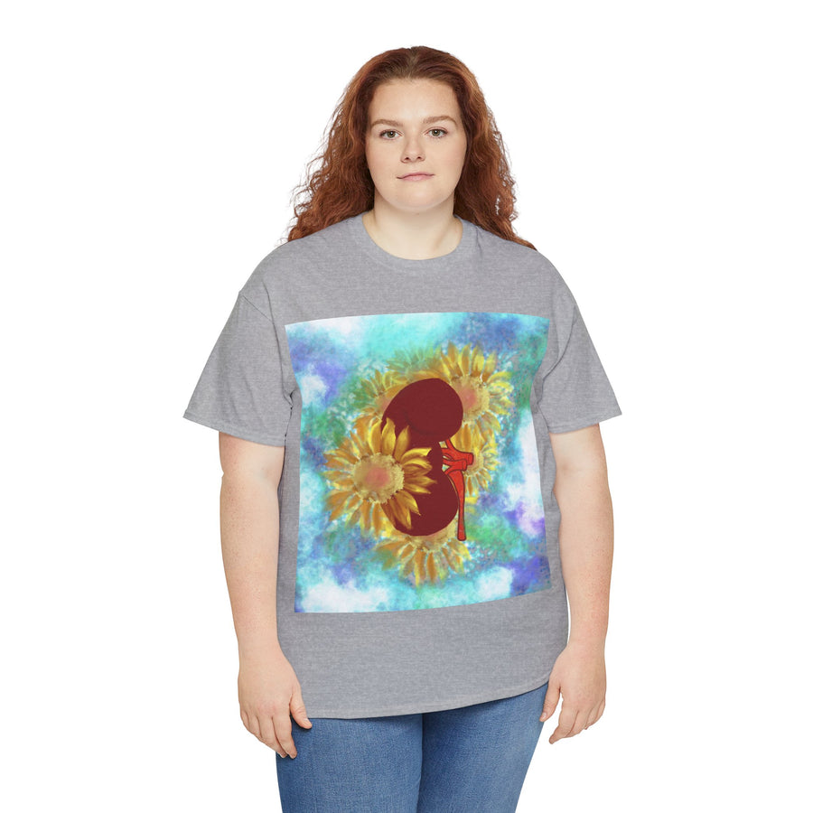 Floral Kidney Unisex Heavy Cotton Tee