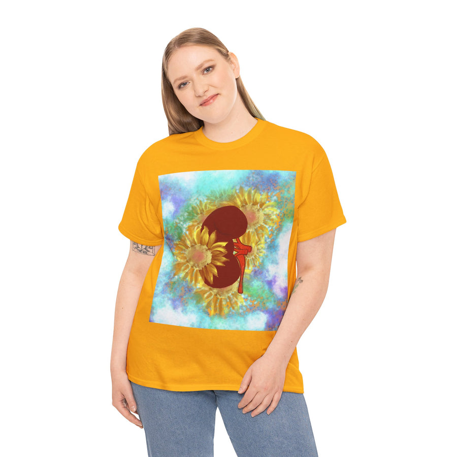 Floral Kidney Unisex Heavy Cotton Tee
