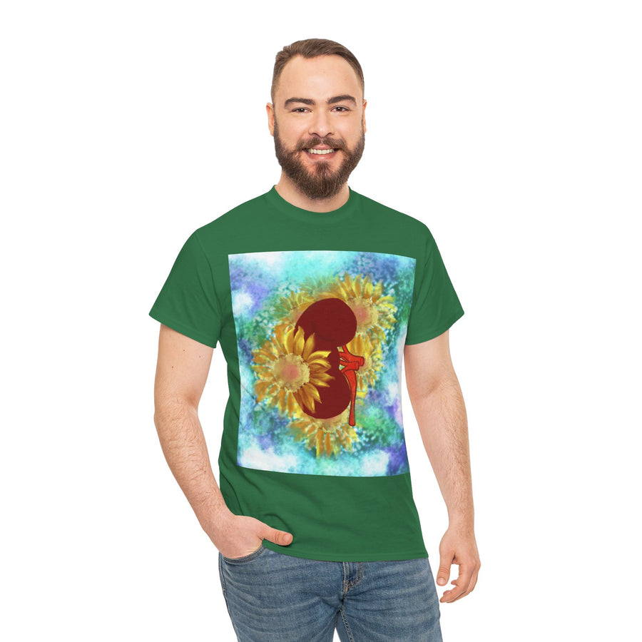 Floral Kidney Unisex Heavy Cotton Tee