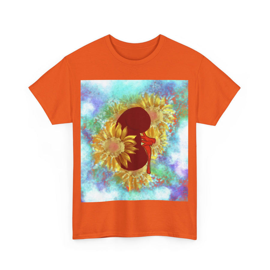 Floral Kidney Unisex Heavy Cotton Tee