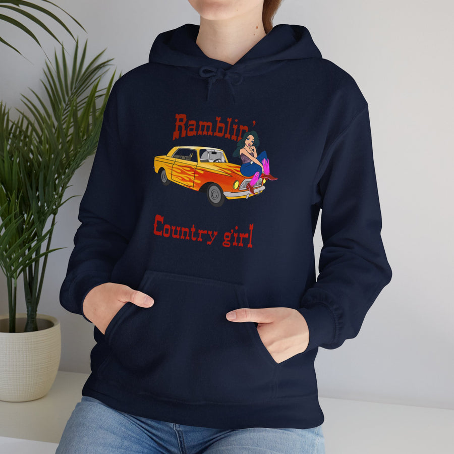 Ramblin Country Girl Unisex Heavy Blend™ Hooded Sweatshirt
