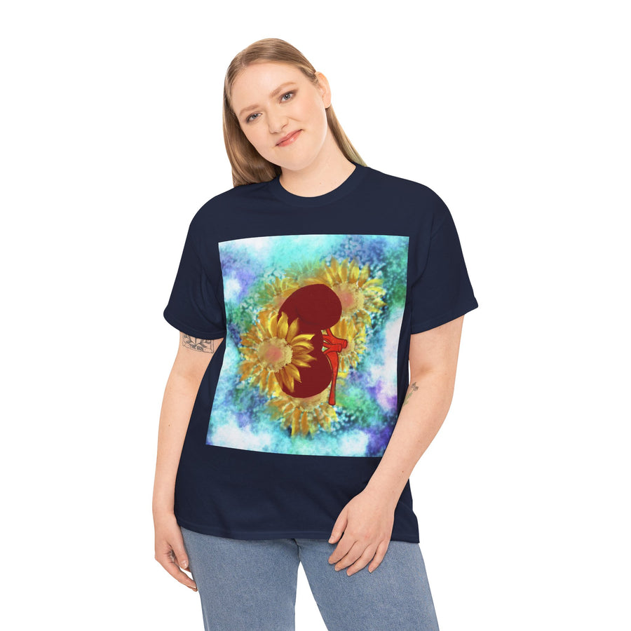 Floral Kidney Unisex Heavy Cotton Tee