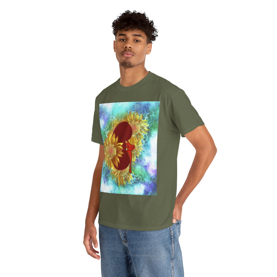 Floral Kidney Unisex Heavy Cotton Tee