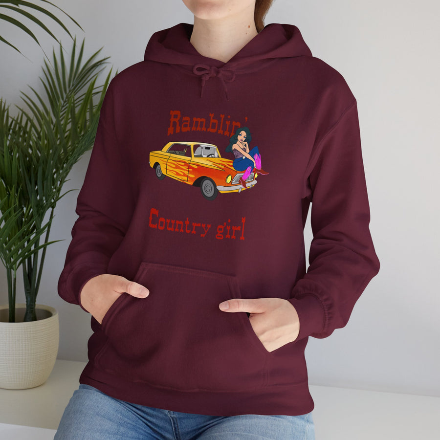 Ramblin Country Girl Unisex Heavy Blend™ Hooded Sweatshirt