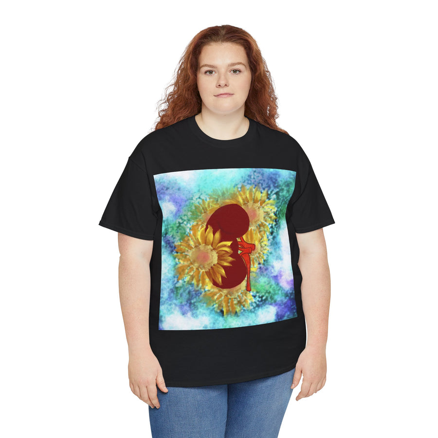 Floral Kidney Unisex Heavy Cotton Tee