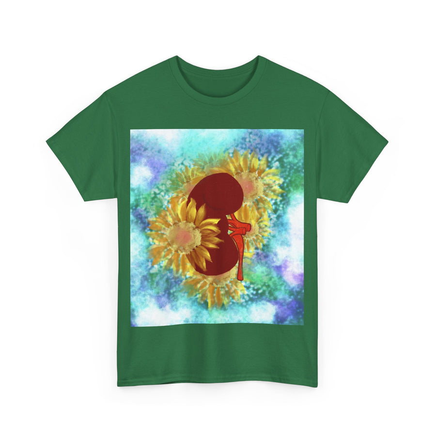 Floral Kidney Unisex Heavy Cotton Tee