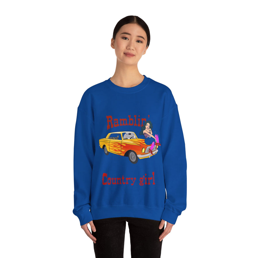 Ramblin Country Girl Unisex Heavy Blend™ Crewneck Sweatshirt