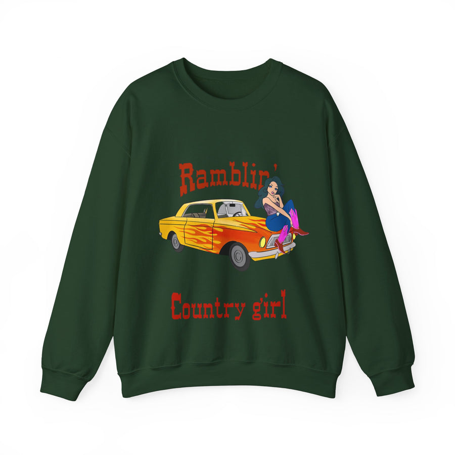 Ramblin Country Girl Unisex Heavy Blend™ Crewneck Sweatshirt