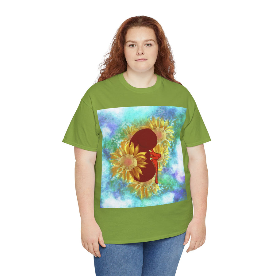 Floral Kidney Unisex Heavy Cotton Tee