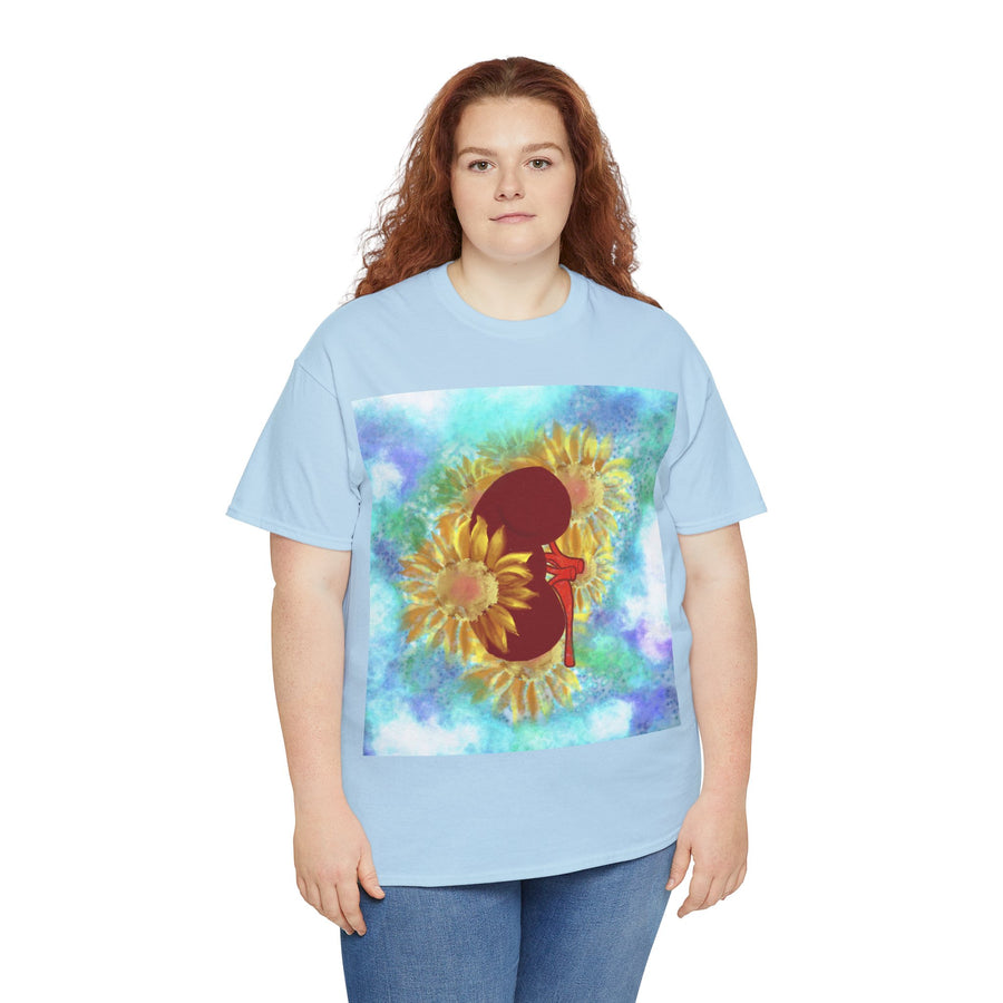 Floral Kidney Unisex Heavy Cotton Tee