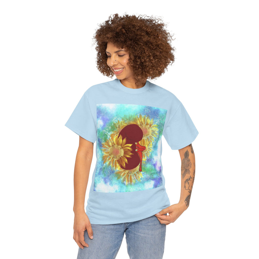Floral Kidney Unisex Heavy Cotton Tee