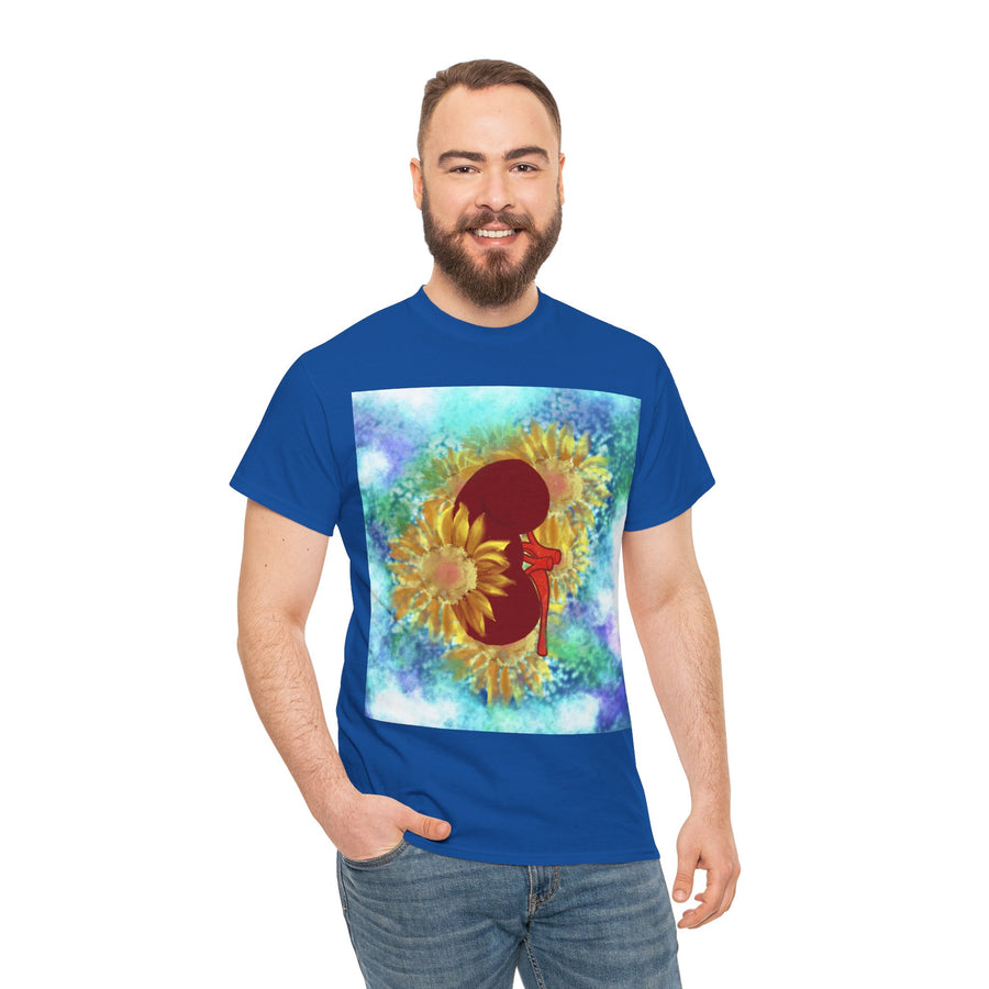 Floral Kidney Unisex Heavy Cotton Tee