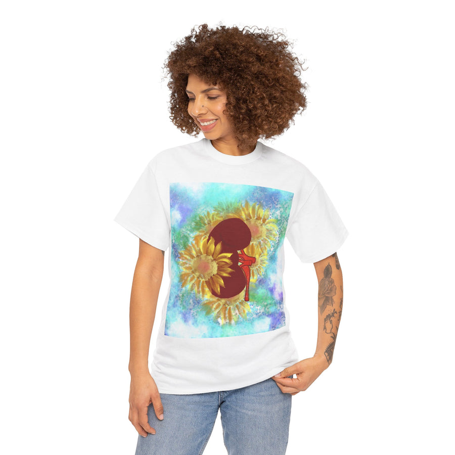 Floral Kidney Unisex Heavy Cotton Tee