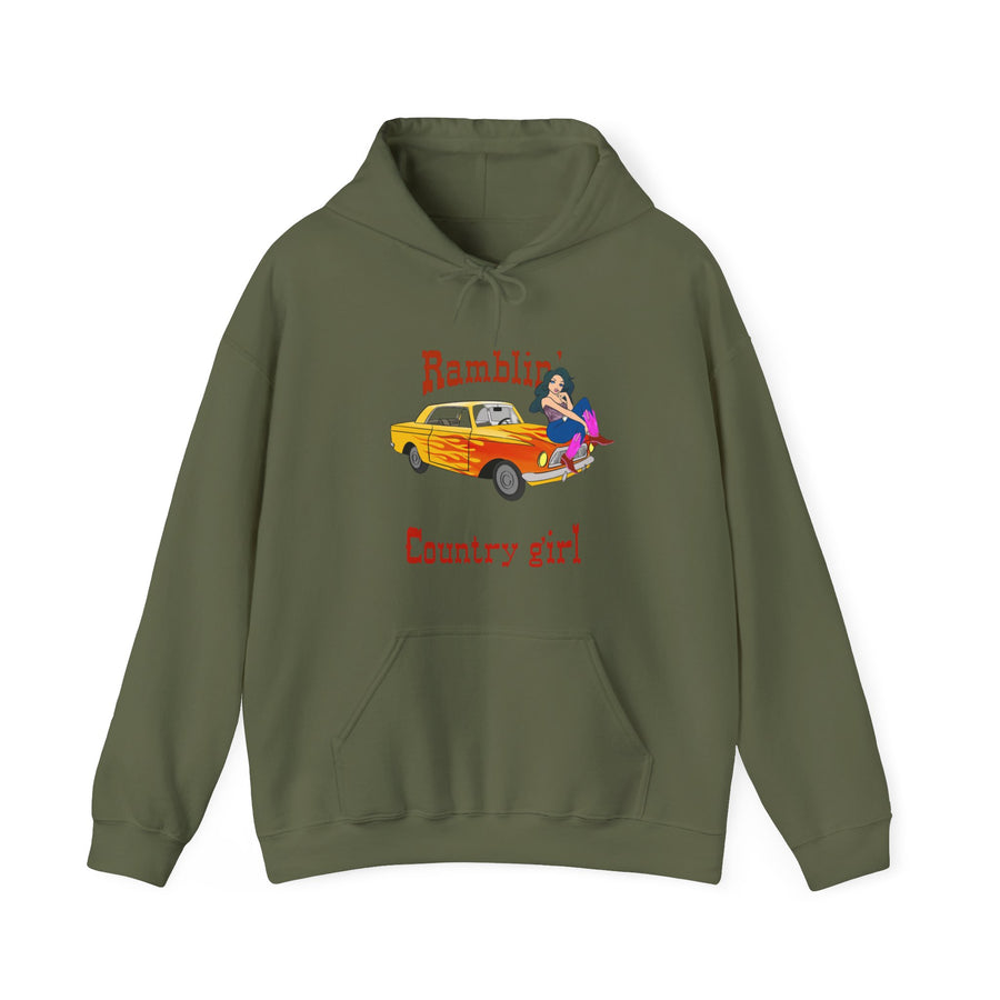 Ramblin Country Girl Unisex Heavy Blend™ Hooded Sweatshirt