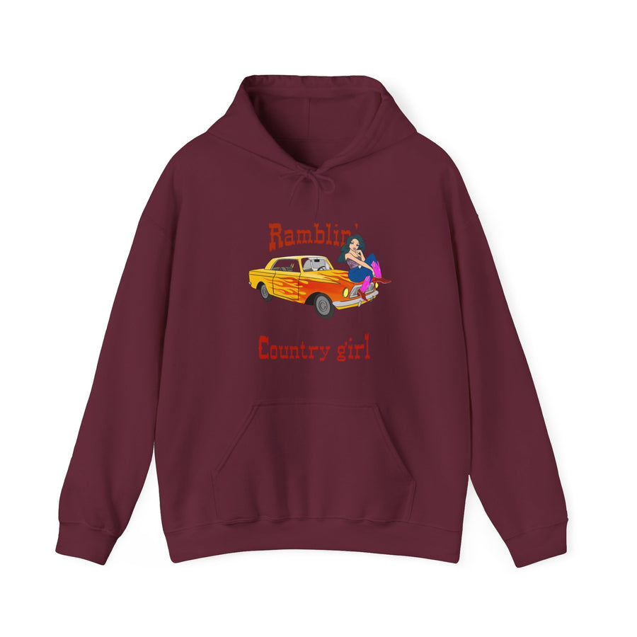 Ramblin Country Girl Unisex Heavy Blend™ Hooded Sweatshirt