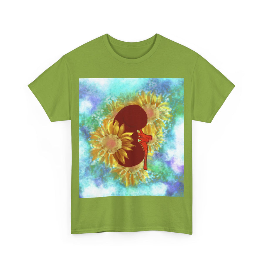 Floral Kidney Unisex Heavy Cotton Tee