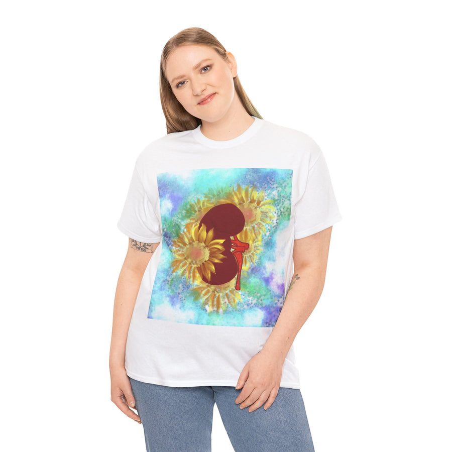 Floral Kidney Unisex Heavy Cotton Tee