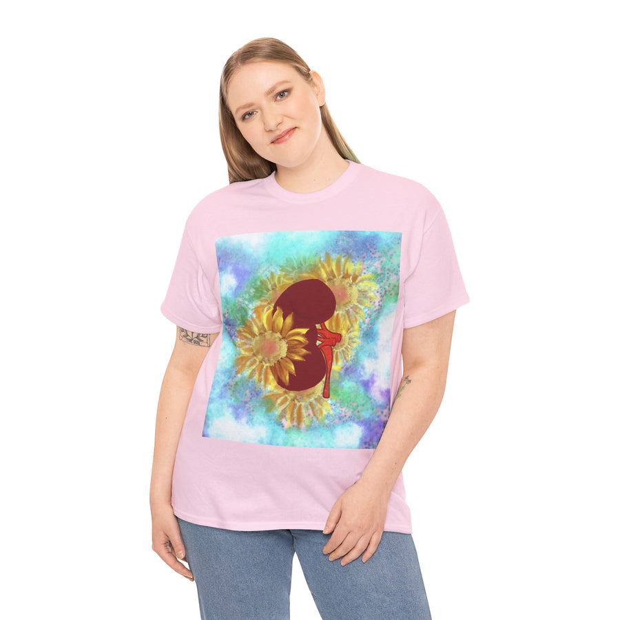 Floral Kidney Unisex Heavy Cotton Tee
