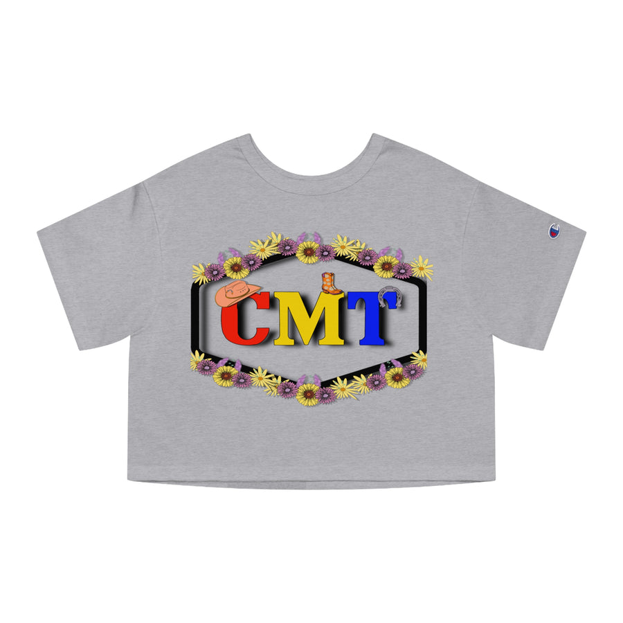 CMT Floral Champion Women's Heritage Cropped T-Shirt