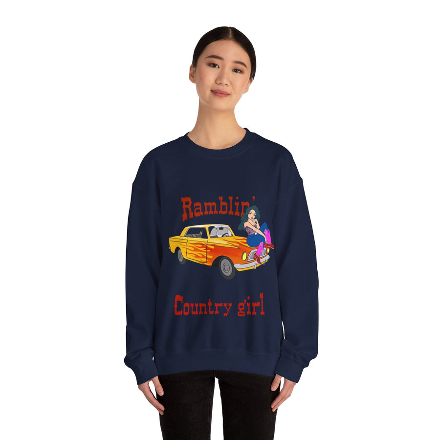 Ramblin Country Girl Unisex Heavy Blend™ Crewneck Sweatshirt