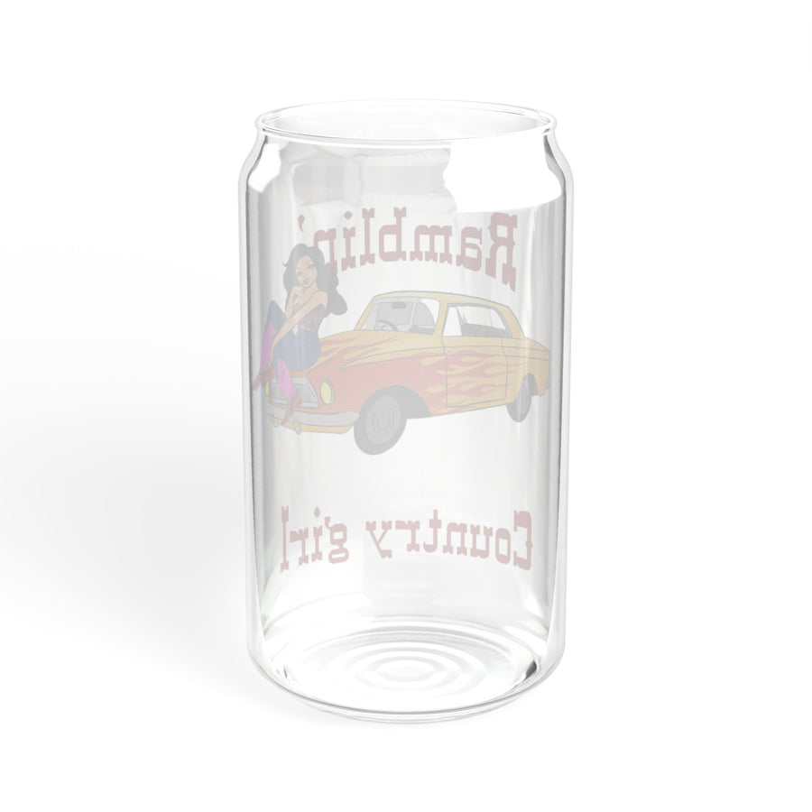 Ramblin Country Girl Sipper Glass, 16oz