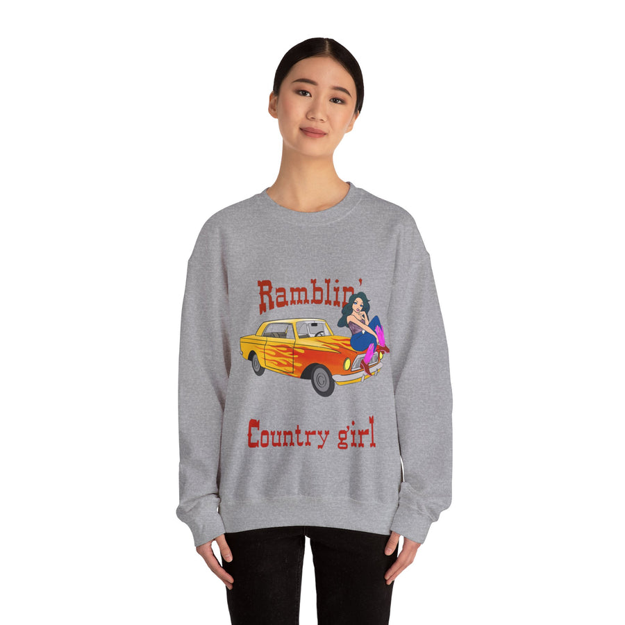 Ramblin Country Girl Unisex Heavy Blend™ Crewneck Sweatshirt