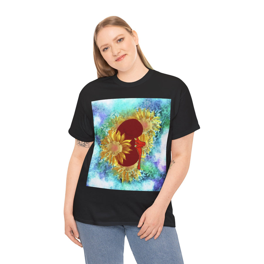 Floral Kidney Unisex Heavy Cotton Tee