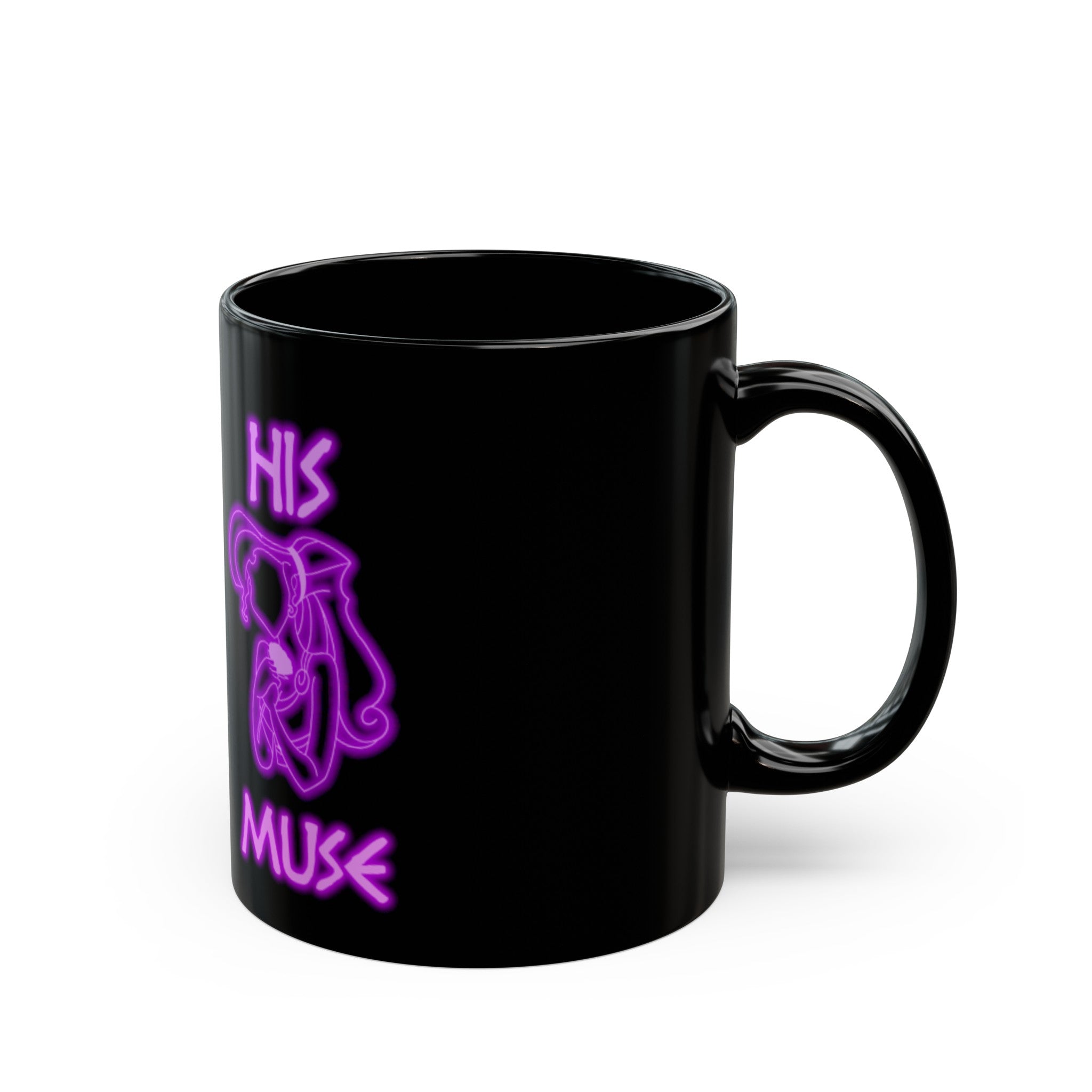 Her Wonderboy His Muse Black Coffee Mug (11oz, 15oz)