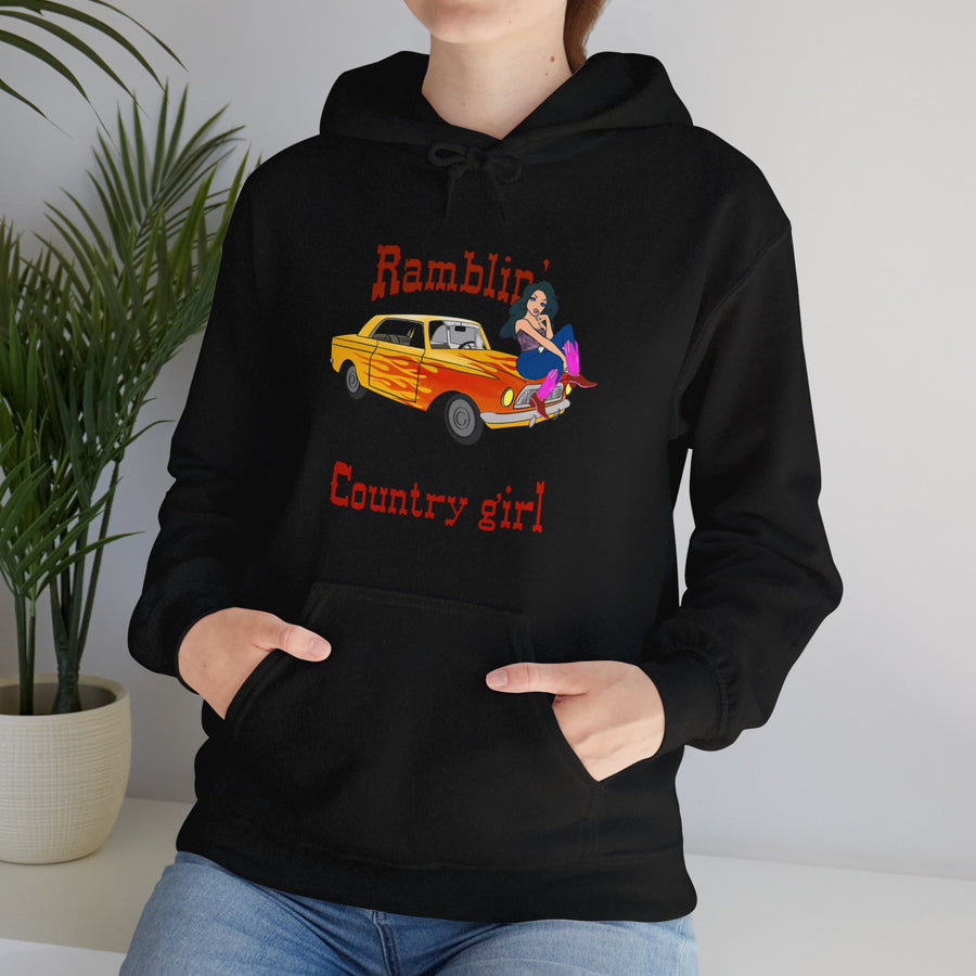 Ramblin Country Girl Unisex Heavy Blend™ Hooded Sweatshirt