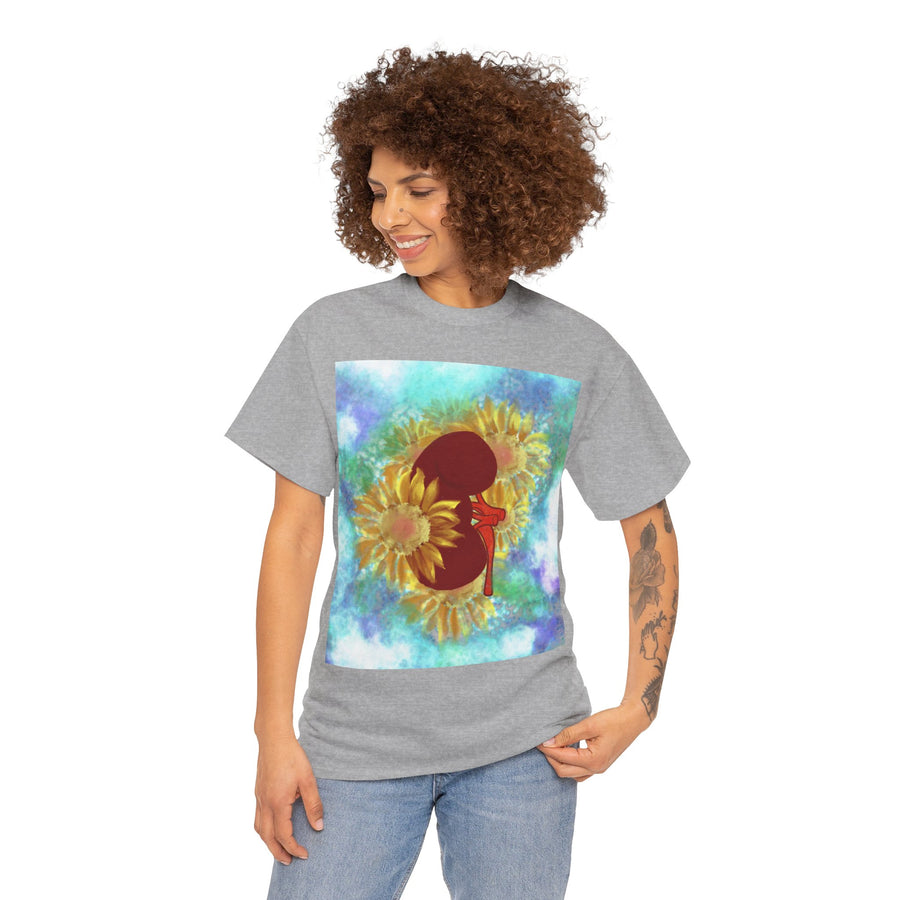 Floral Kidney Unisex Heavy Cotton Tee