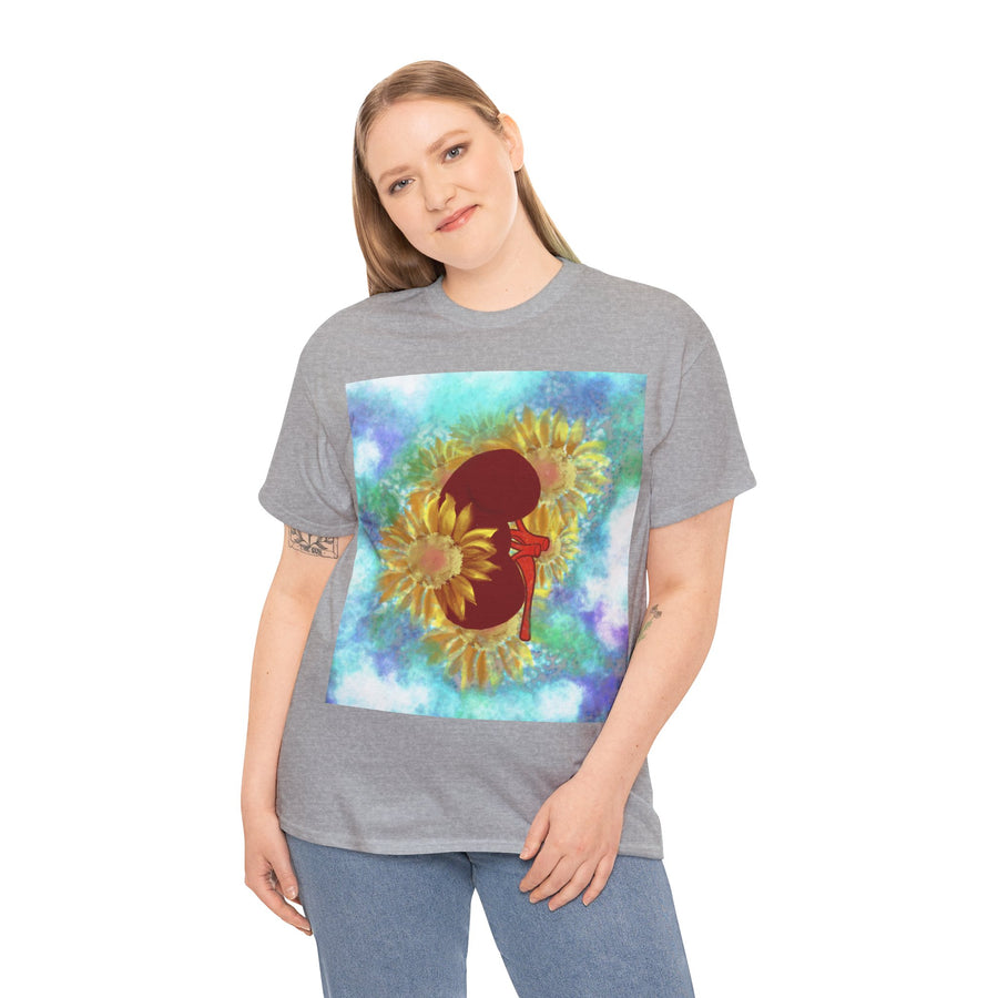Floral Kidney Unisex Heavy Cotton Tee