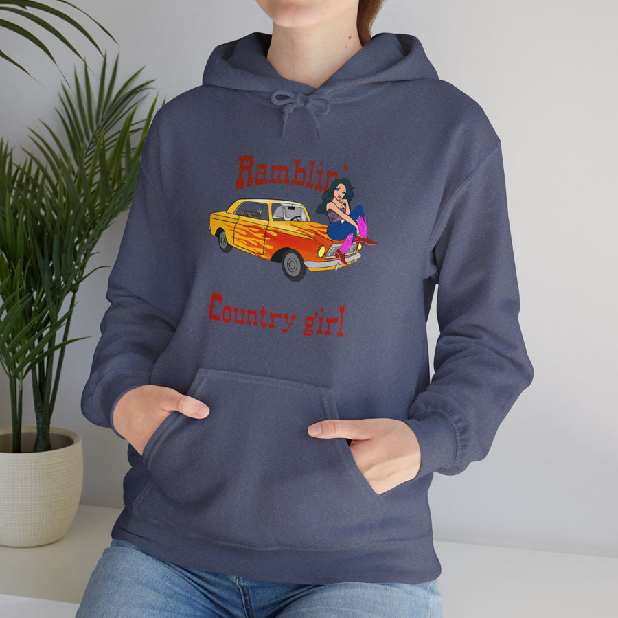 Ramblin Country Girl Unisex Heavy Blend™ Hooded Sweatshirt