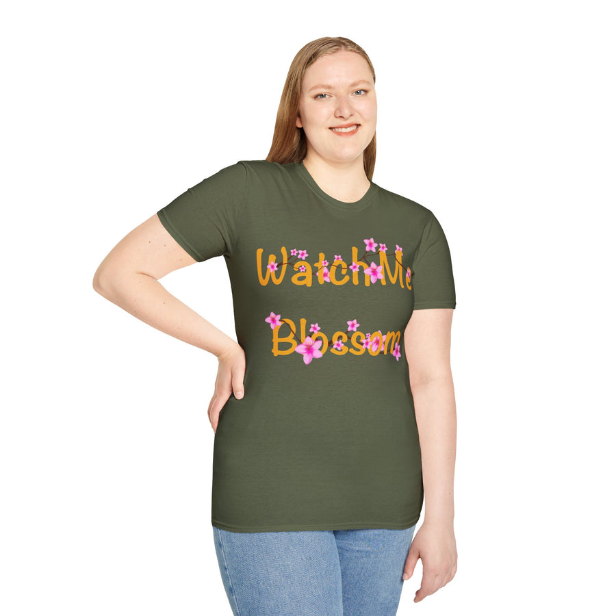 Watch Me Blossom Unisex Softstyle T-Shirt