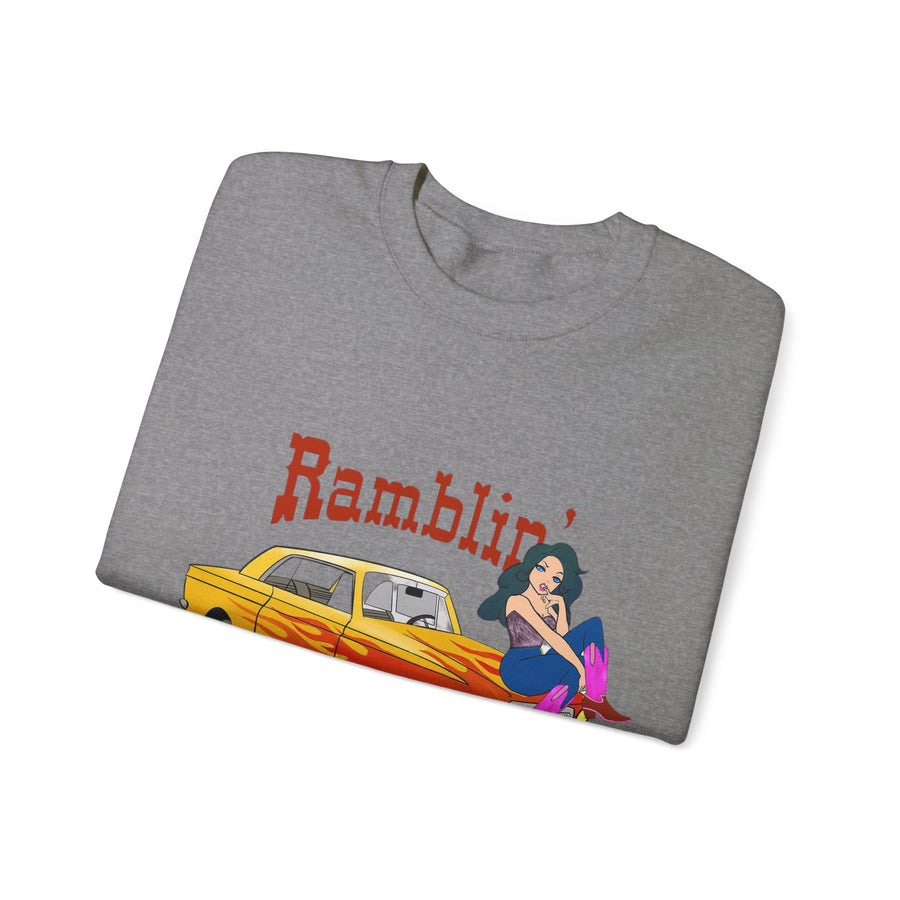 Ramblin Country Girl Unisex Heavy Blend™ Crewneck Sweatshirt