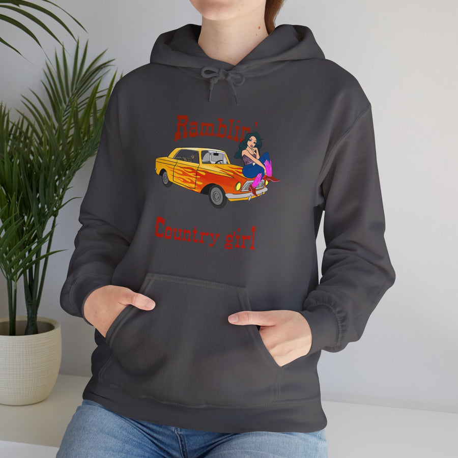 Ramblin Country Girl Unisex Heavy Blend™ Hooded Sweatshirt