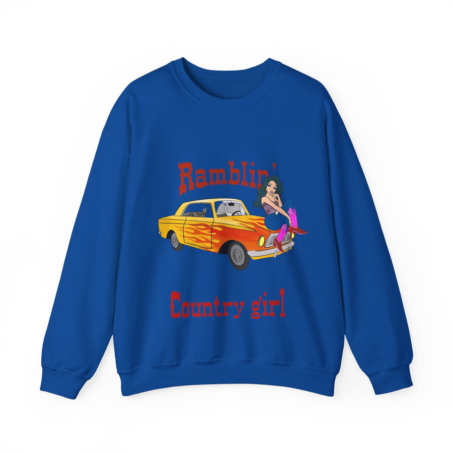 Ramblin Country Girl Unisex Heavy Blend™ Crewneck Sweatshirt